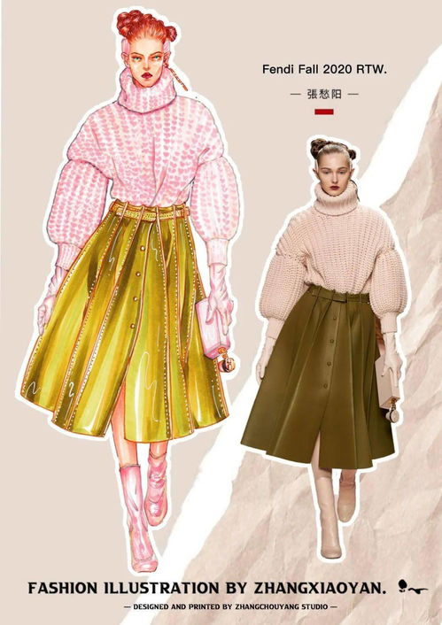 200張服裝設計考研手繪效果圖繪制教程